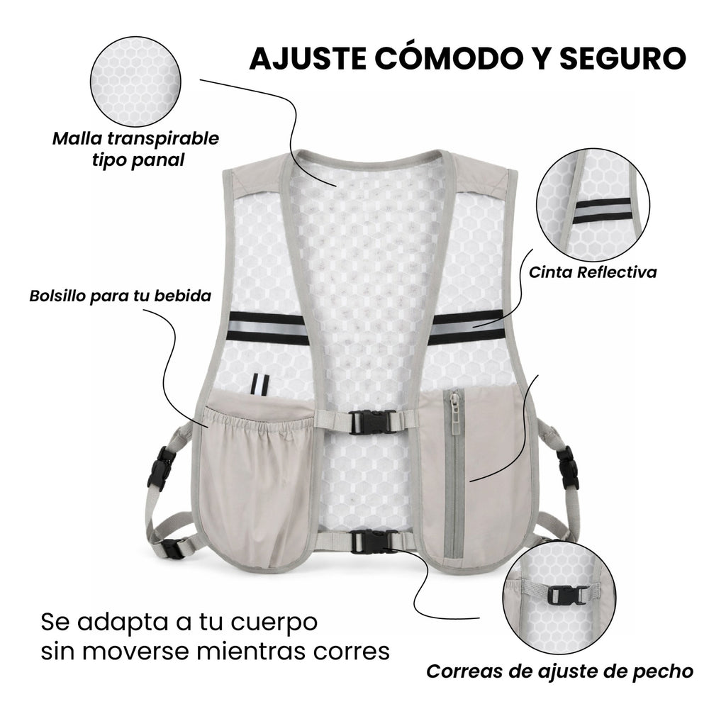 Chaleco Mochila para Trotar Ajustable