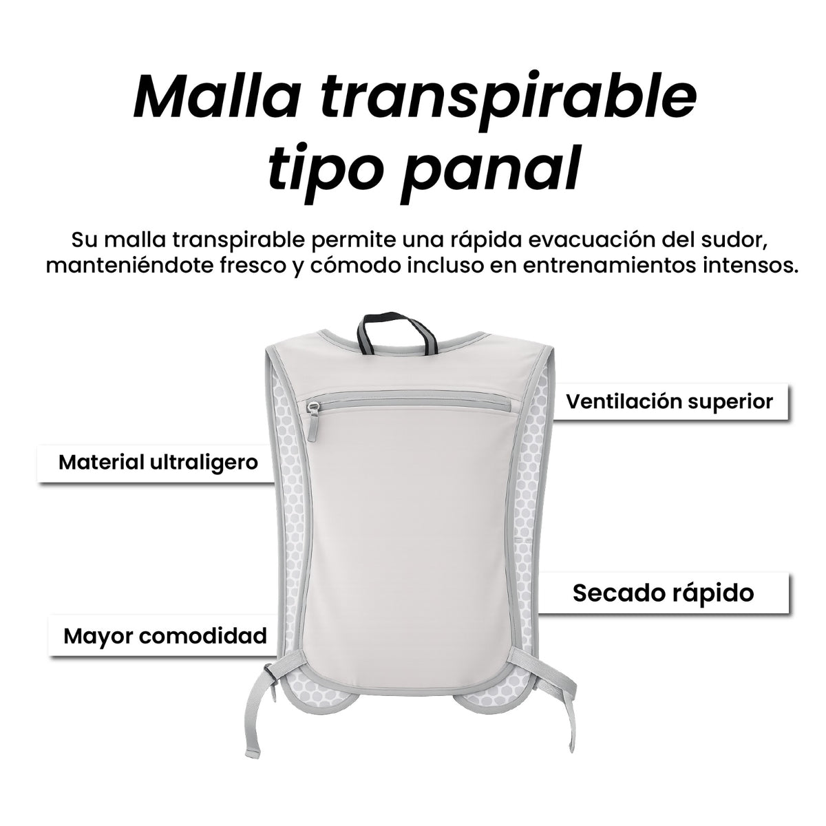 Chaleco Mochila para Trotar Ajustable