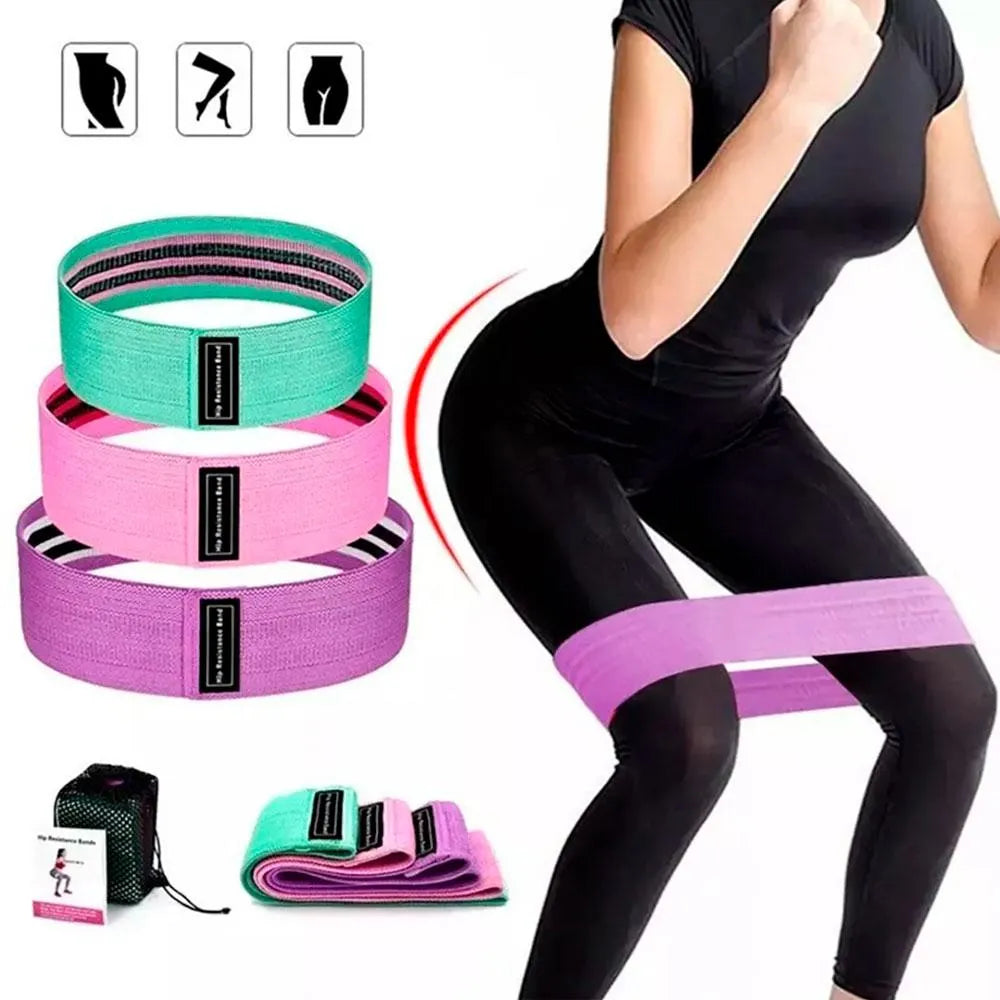 Bandas Elasticas De Tela Set x3 Unidades